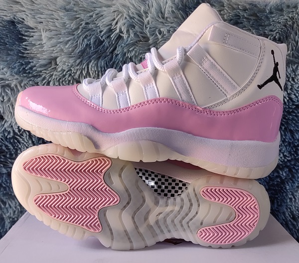 Women Air Jordan Shoes 11 Pink White B